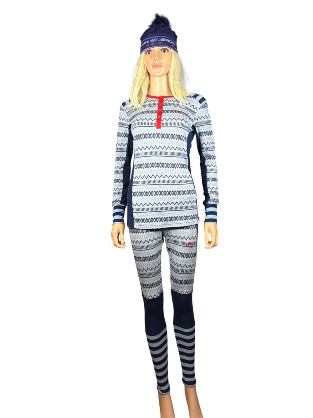 Kari Traa Åkle Blue Thermal Base Layer SET Medium Top/Bottom MSRP$240 - Picture 13 of 17